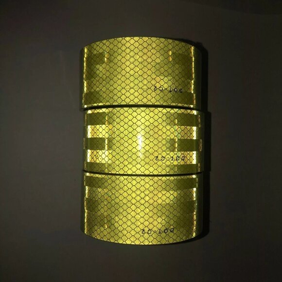 Reflective Tape 2in X 25ft Yellow DOT-C2 Safety Fluorescent Night Shine Trailers - Picture 4 of 5